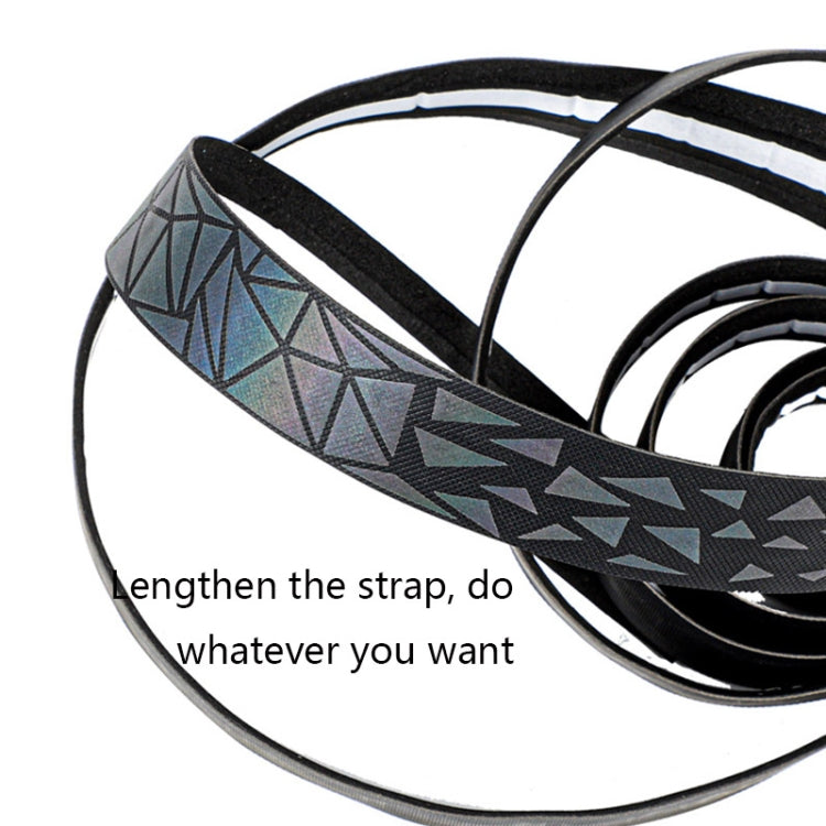 WEST BIKING Bicycle Volorful Handlebar Straps Shock Absorption PU Non-Slip Handlebar Wrap Riding Equipment(Reflective Shadow)