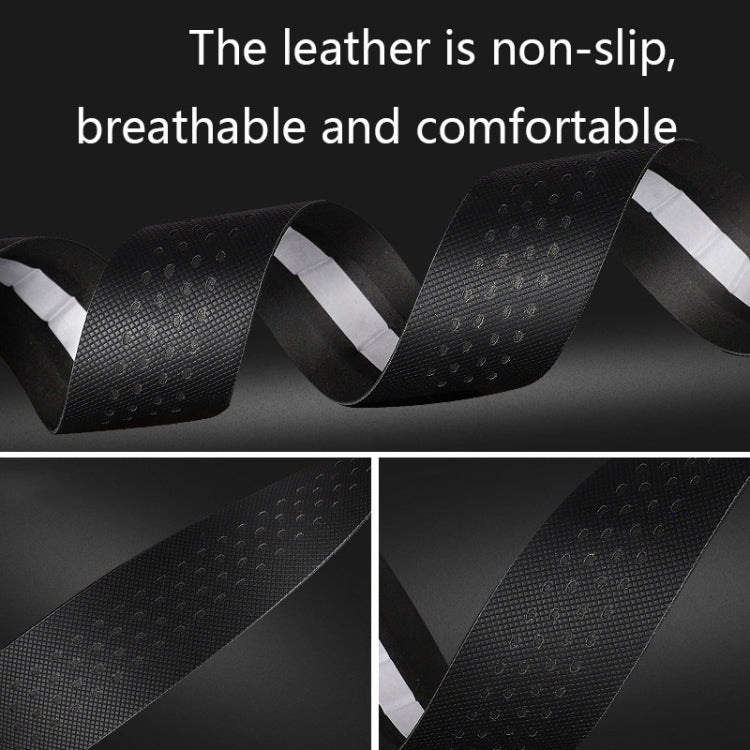 WEST BIKING Bicycle PU Non-Slip Handlebar Strap(Black)