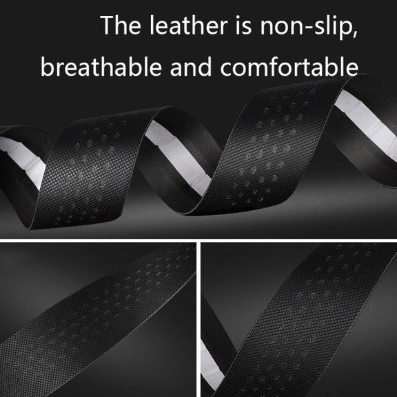 WEST BIKING Bicycle PU Non-Slip Handlebar Strap(Black)