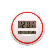 3883 Electronic Mute Wall Clock Electronic Living Room Wall Clock(White)