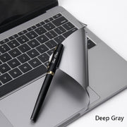 JRC 2 In 1 Full Support Sticker + Touchpad Film Computer Full Wrist Support Sticker Set For MacBook Air 13.3 A1932 (2018)(Deep Gray)