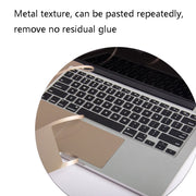 JRC 2 In 1 Full Support Sticker + Touchpad Film Computer Full Wrist Support Sticker Set For MacBook Air 13.3 A1932 (2018)(Deep Gray)