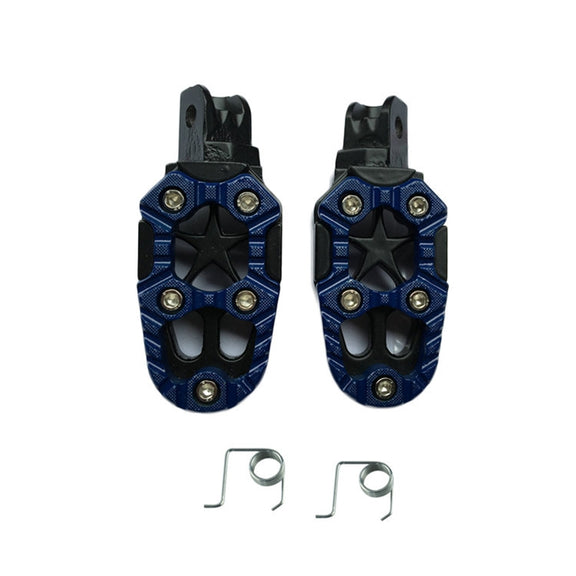 Motorcycle Modified Aluminum Alloy Foot Pedal Accessories(Blue)