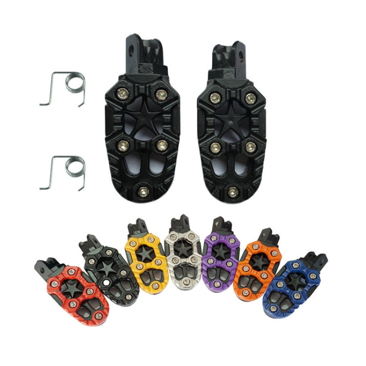 Motorcycle Modified Aluminum Alloy Foot Pedal Accessories(Black)