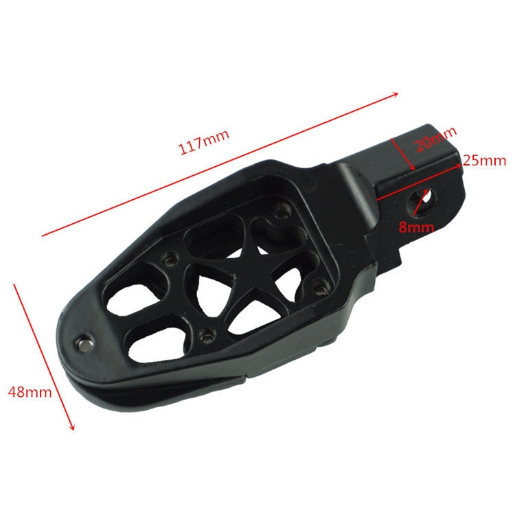 Motorcycle Modified Aluminum Alloy Foot Pedal Accessories(Black)