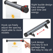Car Storage Garbage Bag Bracket Car Mobile Phone Tablet Rear Pillow Holder(Titanium Gray)