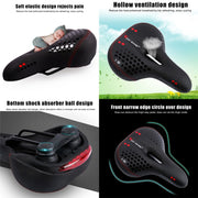 WEST BIKING YP0801083 Bicycle Taillight Thickened Soft And Comfortable Mountain Bike Seat Cushion(Black Blue)