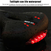 WEST BIKING YP0801083 Bicycle Taillight Thickened Soft And Comfortable Mountain Bike Seat Cushion(BlackRed)