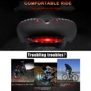 WEST BIKING YP0801083 Bicycle Taillight Thickened Soft And Comfortable Mountain Bike Seat Cushion(Dark Green)
