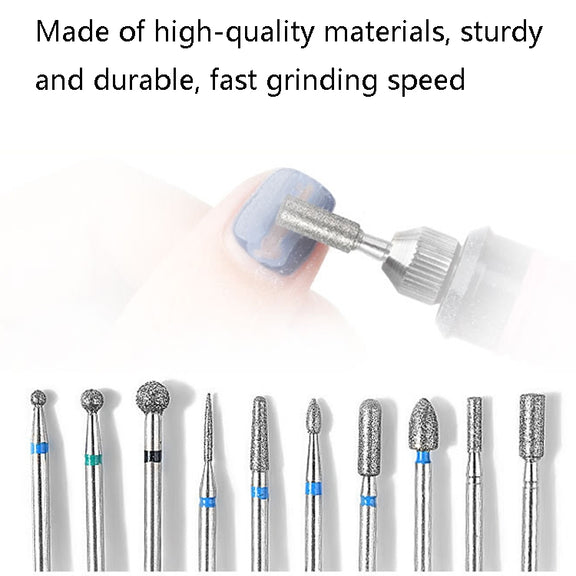 Tungsten Steel Alloy Nail Art Polished Head Set Grinding Machine Drain Brush Dead Polishing Tool, Specification: ZH06