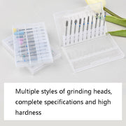 Tungsten Steel Alloy Nail Art Polished Head Set Grinding Machine Drain Brush Dead Polishing Tool, Specification: ZH06