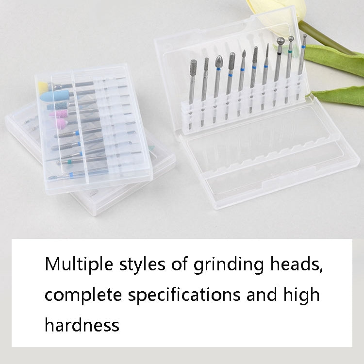 Tungsten Steel Alloy Nail Art Polished Head Set Grinding Machine Drain Brush Dead Polishing Tool, Specification: ZH07