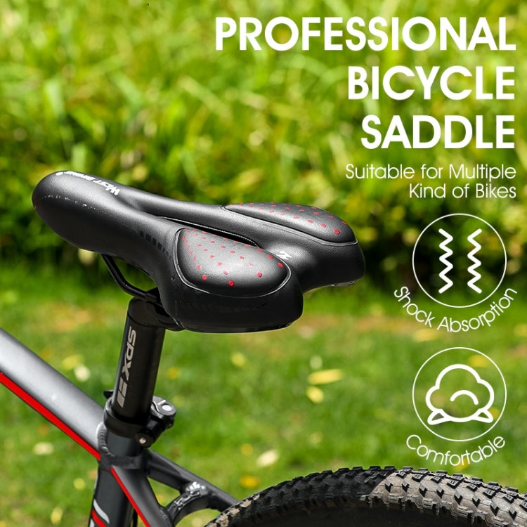 WEST BIKING YP0801086 Silicone Thickened Soft And Comfortable Bicycle Seat(Black Blue)