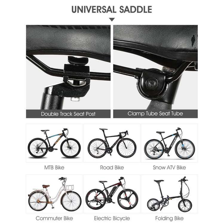 WEST BIKING YP0801086 Silicone Thickened Soft And Comfortable Bicycle Seat(Black Red)