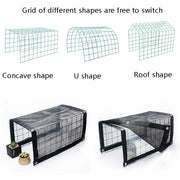 Rainproof Awning Thermal Insulation Round Wire Mesh Flower Stand Sun Shed, Specification: 50x48x36cm