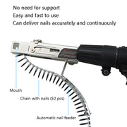 JieLi Chain Belt Screw Converter Electric Screwdriver On Gypsum Board Tool With 50 Chains Strap