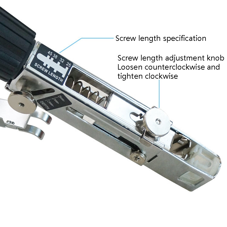 JieLi Chain Belt Screw Converter Electric Screwdriver On Gypsum Board Tool With 50 Chains Strap