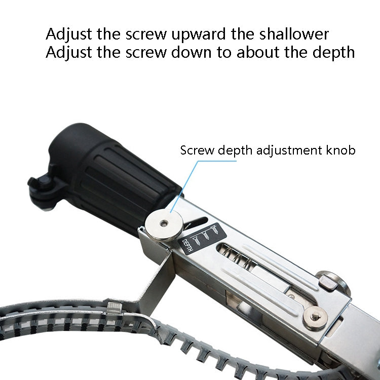 JieLi Chain Belt Screw Converter Electric Screwdriver On Gypsum Board Tool With 50 Chains Strap