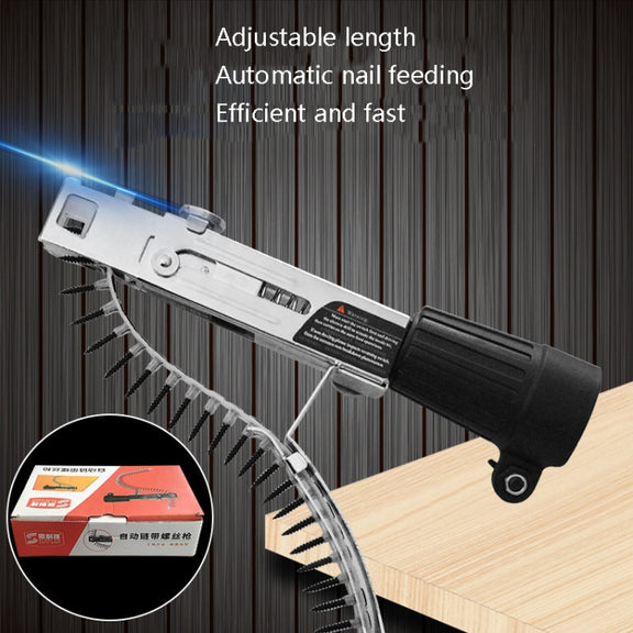 JieLi Chain Belt Screw Converter Electric Screwdriver On Gypsum Board Tool With 50 Chains Strap