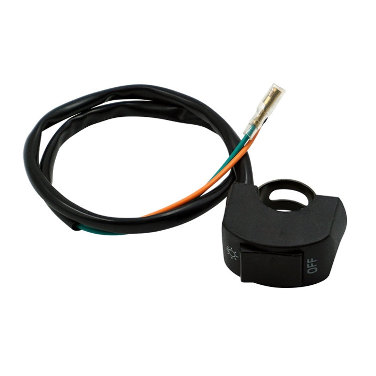 5 PCS Motorcycle Handlebar Tap Switch LED Headlight Break Extinguishing Fire Double Flash Switch(Black Button)
