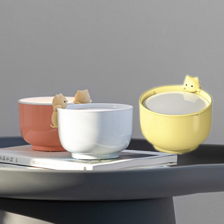 Multifunctional Voice-activated LED Light Shows Time Children Cartoon Cat Alarm Clock(Red)