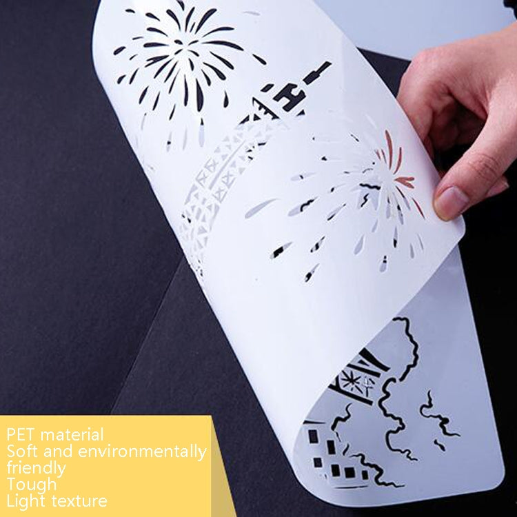 Tower System (5pcs / Set) Construction Series Painting Template Theme City A4 Label Template