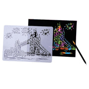 Tower System (5pcs / Set) Construction Series Painting Template Theme City A4 Label Template
