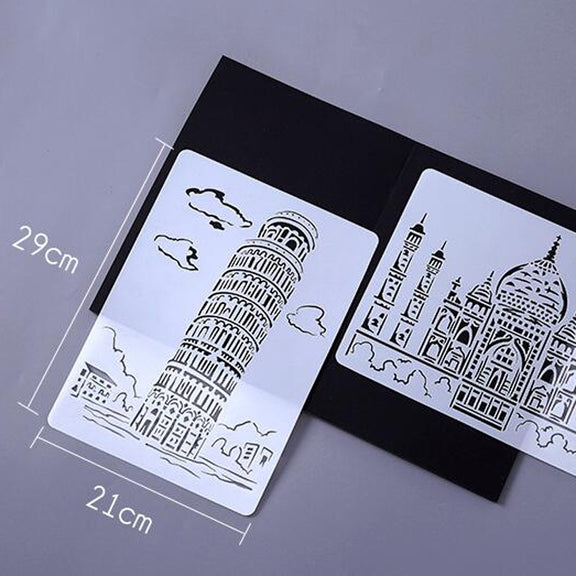 2 London Bridge Construction Series Painting Template Theme City A4 Label Template