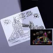 2 London Bridge Construction Series Painting Template Theme City A4 Label Template