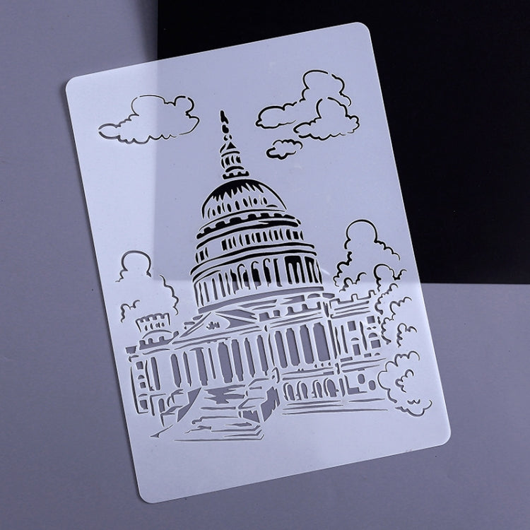 6 White House Construction Series Painting Template Theme City A4 Label Template