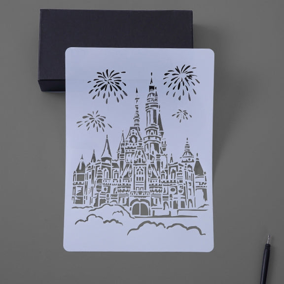 7 Castle Construction Series Painting Template Theme City A4 Label Template