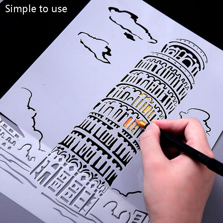 7 Castle Construction Series Painting Template Theme City A4 Label Template