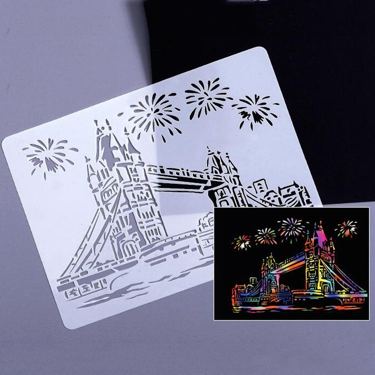 7 Castle Construction Series Painting Template Theme City A4 Label Template