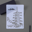 8 Five-storied Pagoda Construction Series Painting Template Theme City A4 Label Template - Art Supplies by PMC TechLife | Online Shopping South Africa | PMC TechLife | Buy Now Pay Later Mobicred