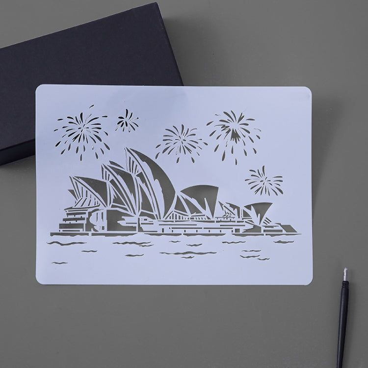 9 Sydney Construction Series Painting Template Theme City A4 Label Template