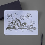 9 Sydney Construction Series Painting Template Theme City A4 Label Template