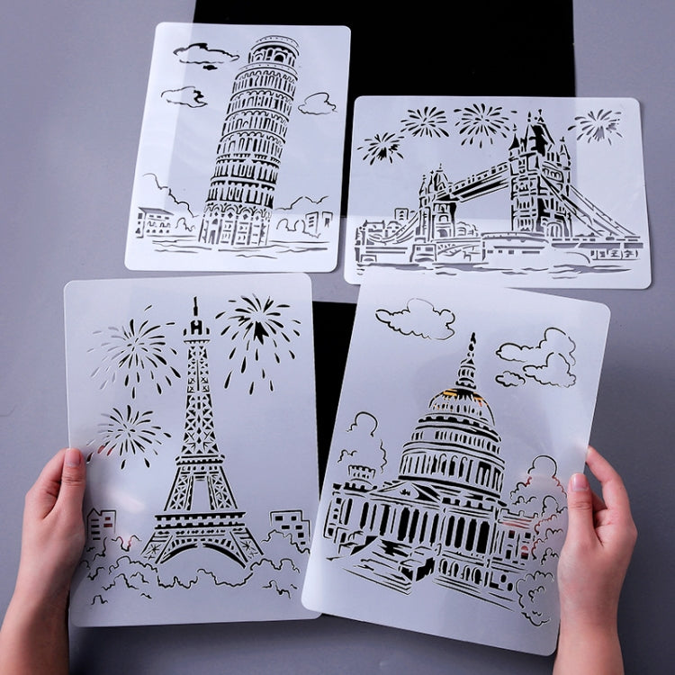 9 Sydney Construction Series Painting Template Theme City A4 Label Template