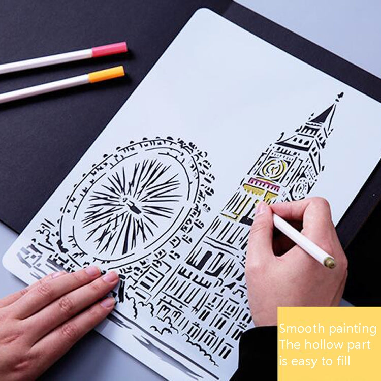 9 Sydney Construction Series Painting Template Theme City A4 Label Template