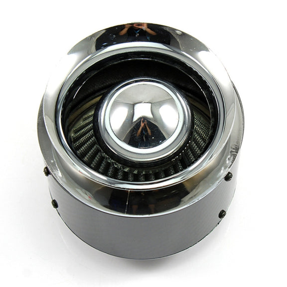 013 Car Universal Modified High Flow Carbon Fiber Mushroom Head Style Air Filter, Specification: Medium 76mm Inner Diameter