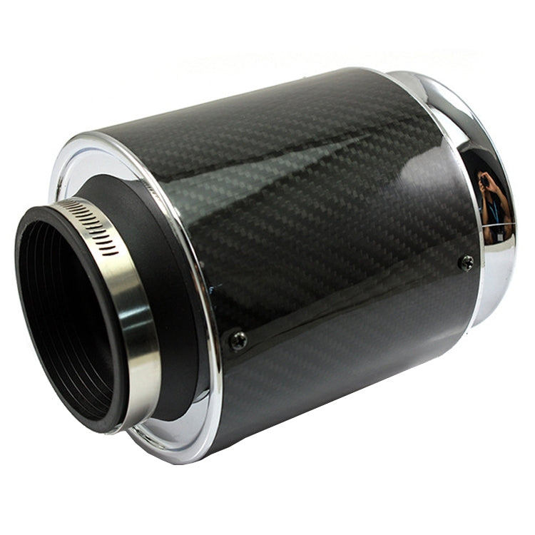 013 Car Universal Modified High Flow Carbon Fiber Mushroom Head Style Air Filter, Specification: Medium 76mm Inner Diameter