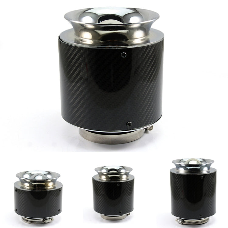 013 Car Universal Modified High Flow Carbon Fiber Mushroom Head Style Air Filter, Specification: Medium 76mm Inner Diameter