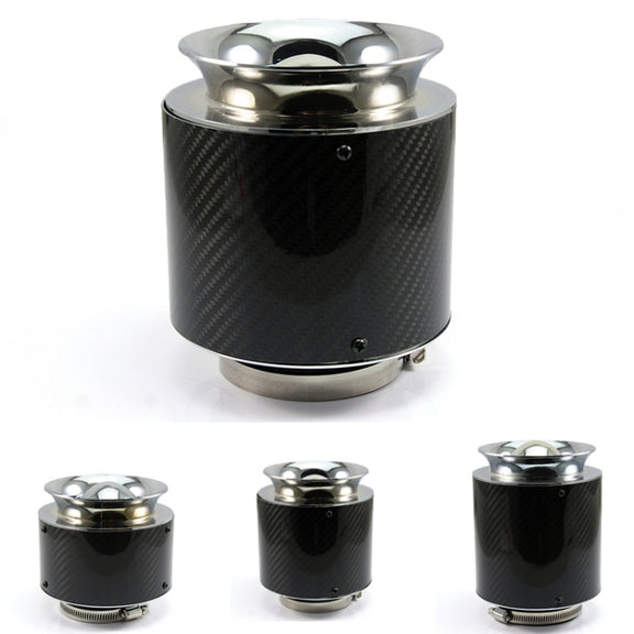 013 Car Universal Modified High Flow Carbon Fiber Mushroom Head Style Air Filter, Specification: Medium 76mm Inner Diameter