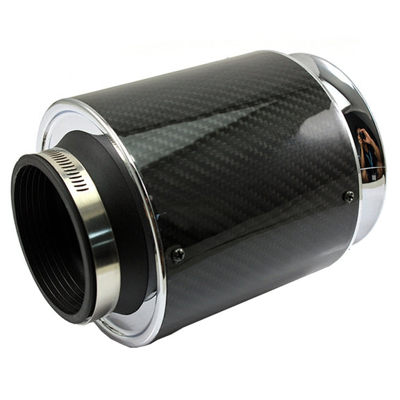 013 Car Universal Modified High Flow Carbon Fiber Mushroom Head Style Air Filter, Specification: Large 76mm Inner Diameter