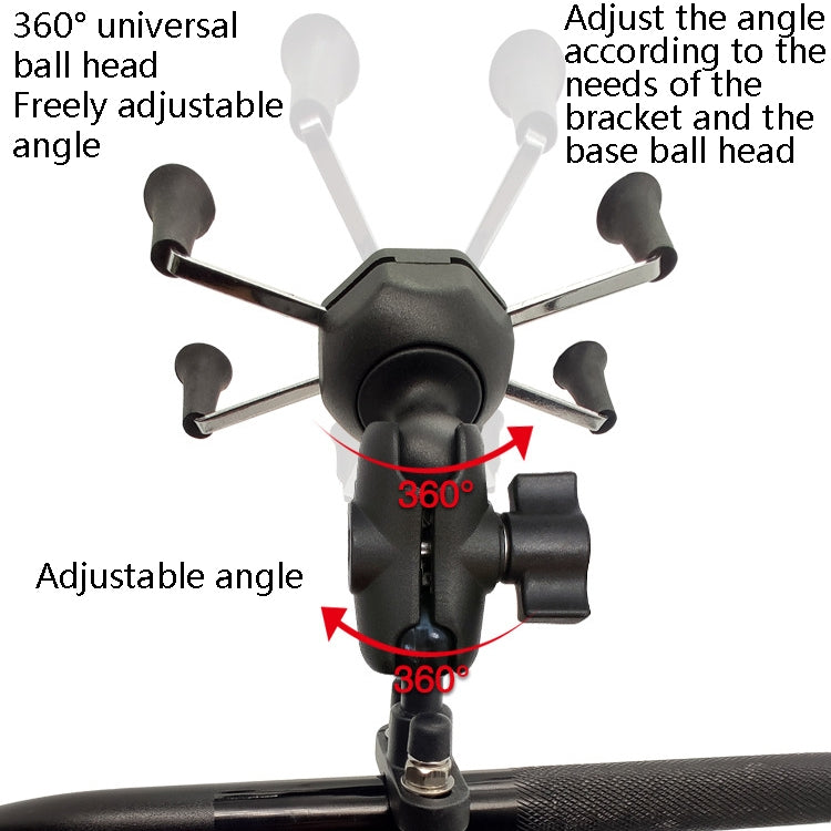 N-STAR N002 Motorcycle Bicycle Mobile Phone Bracket Riding Equipment(Small Tilted Head)