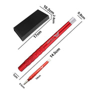 MM VWAN Magic Hairdressing Eyebrow Trimming Engraving Pen Scoring Stainless Steel Razor(Blue)