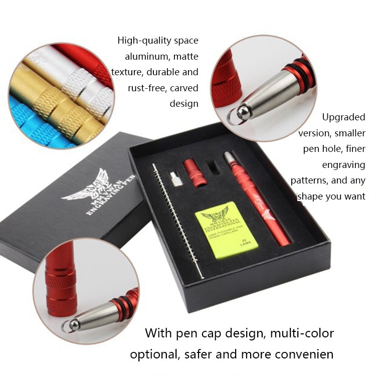 MM VWAN Magic Hairdressing Eyebrow Trimming Engraving Pen Scoring Stainless Steel Razor(Golden)
