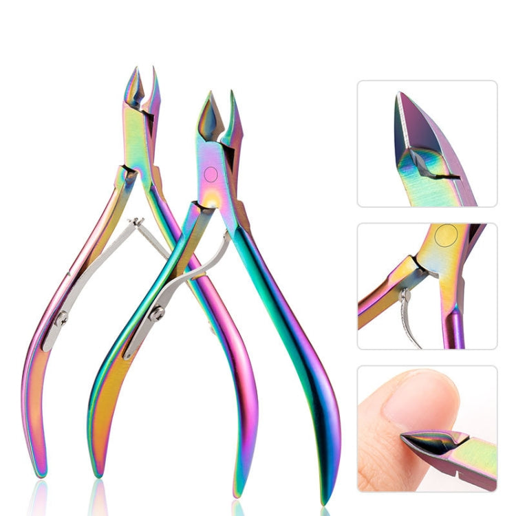 7 in 1 Nail Tools Color Titanium Nail Care Tools(Color Titanium Nude)