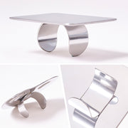 Beauty Makeup Stainless Steel Ring Palette Painted Palette Nail Set, Specification: Large Square