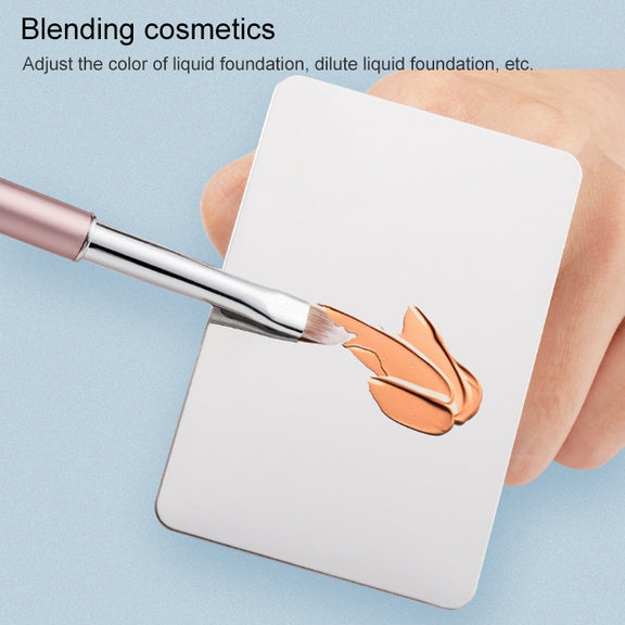 Beauty Makeup Stainless Steel Ring Palette Painted Palette Nail Set, Specification: Large Square