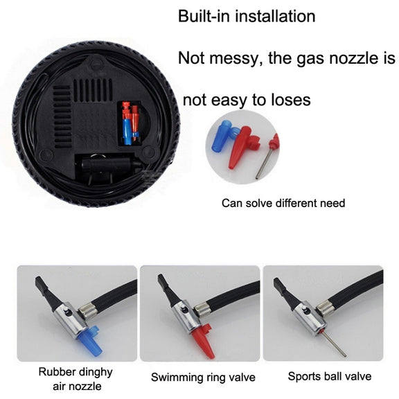 DC12V 12A Car Portable Air Pump Electric Car Tire Pump, Specification��� 16-cylinder Small Motor